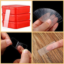 60-Piece (Approx) – Double-Sided Transparent Adhesive Stickers
