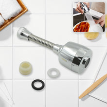 0598 Plastic 360 Degree Rotating Water-saving Sprinkler Faucet Aeratorfor Easy Clean Sink Water Saving Extension Jet Stream Spray Setting Faucet Splash-proof Filter Extender Sprayer For Kitchen Bathroom (6 Inch)