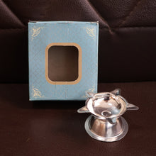 Stainless Steel Lotus Design Diya (1 Pc)