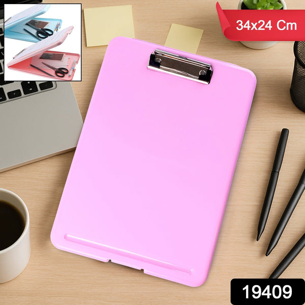 A4 Size Hard Plastic Clipboard File Folder (1 Pc)